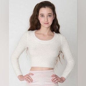 American Apparel Fuzzy Cropped Sweater